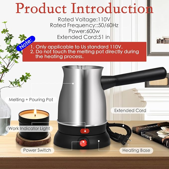TOKPELA Electric Wax Melter for Candle Making