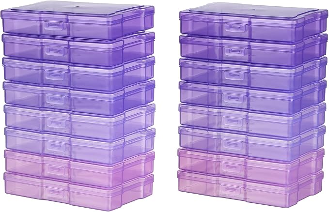 novelinks Photo Storage Boxes with Handle, Photo Organizers and Storage | 1Pack Color, Photo Albums 4x6 Pictures, Photo Cases, Classroom Organization, Index Card Box, Photo Card Holder, Seed Storage