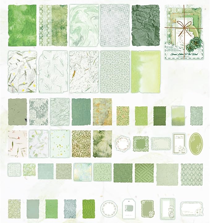100 Sheets Vintage Scrapbook Papers Journaling Scrapbooking Supplies Kit junk journal supplies Decorative Craft Paper for Planner, Collage Paper Embellishment