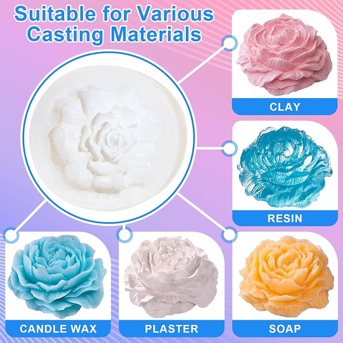Silicone Mold Making Kit, 22oz 15A Elastic Liquid Silica Gel