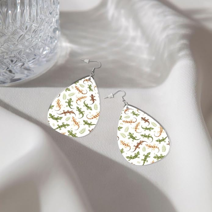Math Formula Equation Black Drop-Shaped Earrings 2.2 x 1.5 Inches