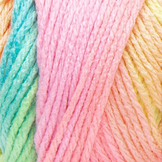 RED Heart Super Saver Yarn-Retro Stripe