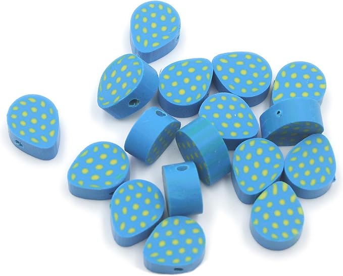 100 Pcs Easter Egg Polymer Clay Beads Mixed Heishi Spacer Beads Supplies for DIY Bracelet Earring Necklace Jewelry Making