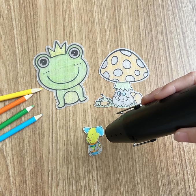 mofa Resin Heat gun,6.6ft Cable 300W Hot Air Gun for Crafting,Acrylic Paint Dryer Multi-Purpose Electric Heating Nozzle (Black Temp Regulation)