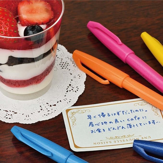Pentel pen touch felt-tip pen 12 color set SES15C-12 (japan import)