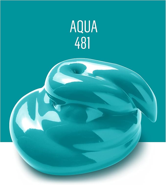 FolkArt Acrylic Paint in Assorted Colors (2 oz), 481, Aqua