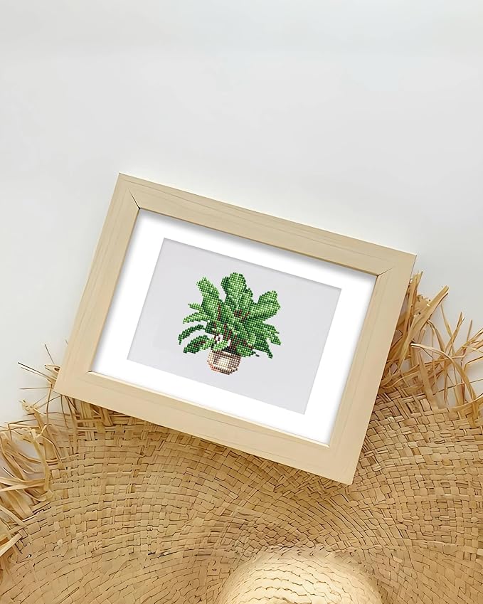 PeakLuv Small Diamond Art Kits Green Plants Mini Diamond Painting Kits