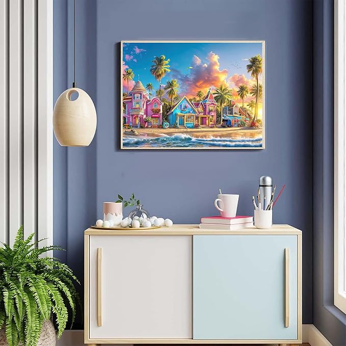 Romantic Beach Diamond Painting Kits for Adults - Diamond Art Kit for Adult