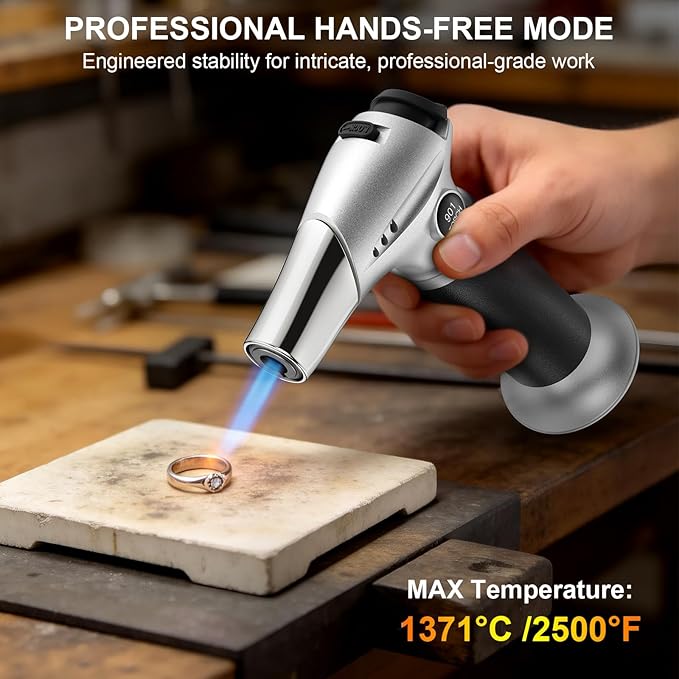 TBTeek Kitchen Butane Torch with Safety Lock for Baking, Crafts & Steak