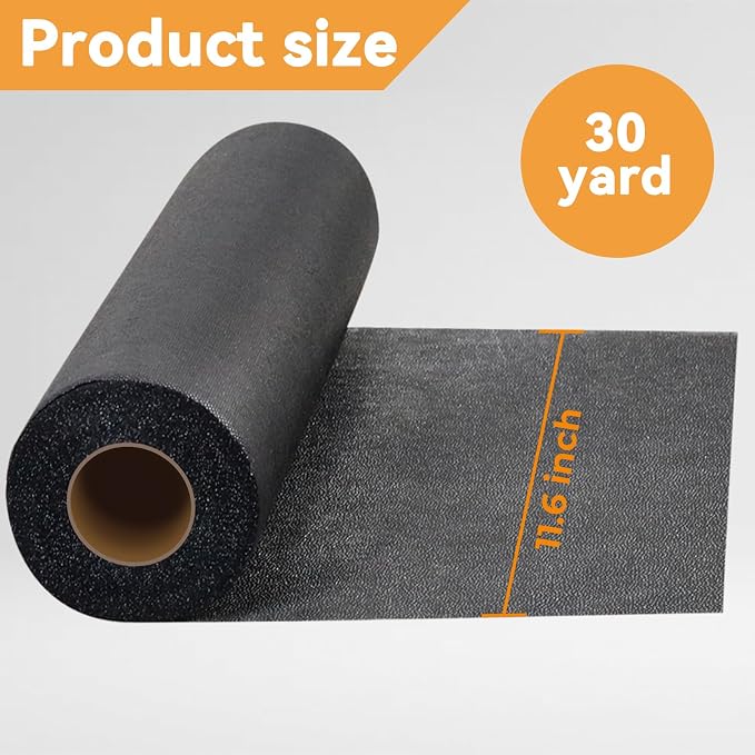PLANTIONAL 11.6"x30yd Light Weight Non-Woven Fusible Interfacing for Sewing | Available in Black and White; Fusible Interfacing Fabric for Sewing ; Single-Sided Interfacing for DIY Crafts & Clothing