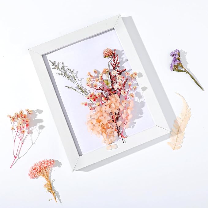 Real Dried Flowers, Natural Dry Flowers Mixed Natural Pressed Flowers Flores Secas Dried Florals for Crafts,Resin,Candle Making (Multicolor 2)