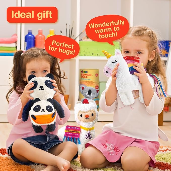 Avenir My First Sewing Kit for Kids 6-8, Koala Stuffed Animal Craft Set