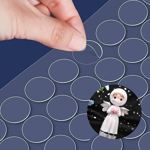 Adhesive Stick dots Two-Sided Sided Mounting Putty Stick Tack for Wall Hanging Crafts Balloons Festival Party Decorations,Clean Removable(.39"*0.39"-300)