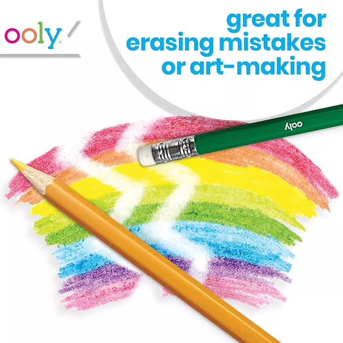 Ooly UnMistakeAbles Erasable Colored Pencils, Set of 12