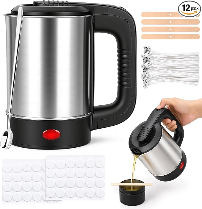 Candle Making Supplies with Electric Wax Melting Pot