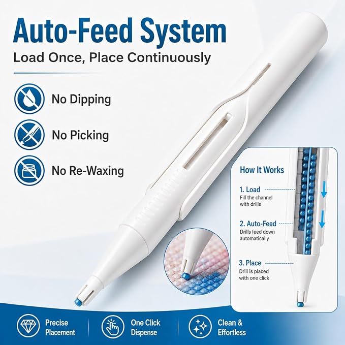 2026 New Automatic Diamond Painting Bead Dispenser (5Pcs)