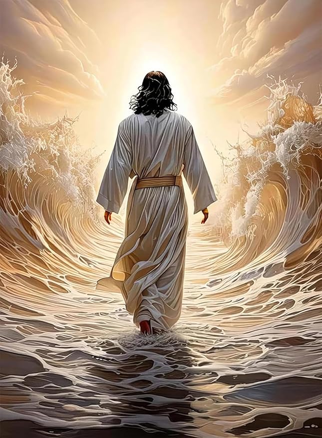 BAWKENTON Jesus Paint by Numbers kit for Adults and Kids