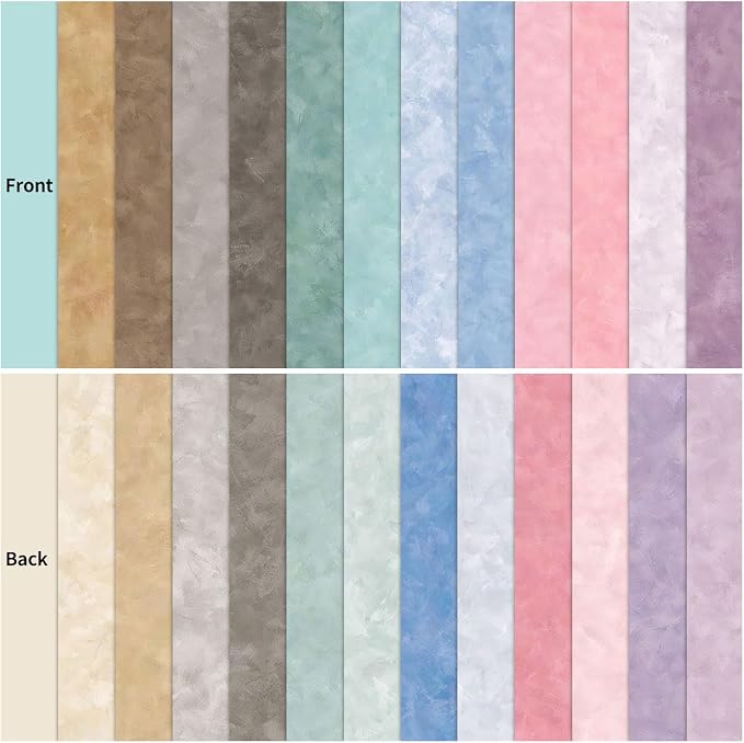 12×12 Boho Scrapbook Paper Vintage Flower Pattern Paper Pad,24 Sheets Double-Sided Bobo Floral Scrapbooking CardStock Papers Pad for Holiday Cardmaking DIY Origami Papers.