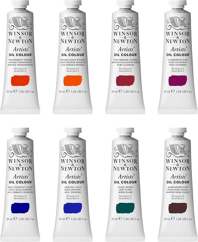 Winsor & Newton Artists' Oil Paint, 37ml Tube, Mineral Green Deep