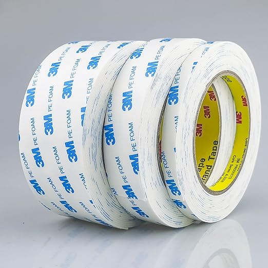 3M Double Sided Tape 2in x 16.5ft, Mounting Tape Heavy Duty, Wall Picture Hanging Strips, Removeable PE Foam Tape