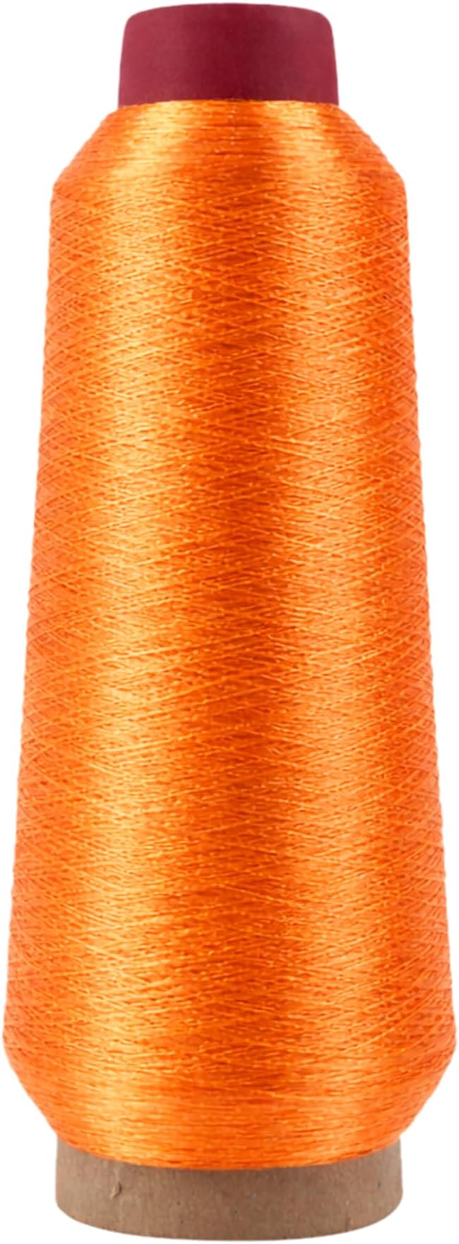 Mandala Crafts Metallic Orange Embroidery Floss for Sewing, 3281 Yard Spool