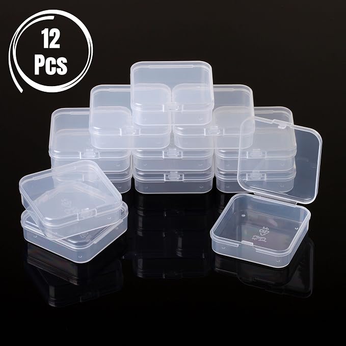 Mr. Pen- Bead Organizer Box, 12 pcs, Clear (Pack of 3)
