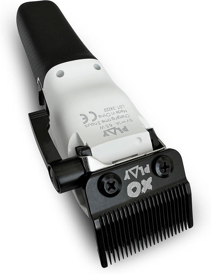 TPOB Play Barber Hair Clippers for Men 7500 RPM with Rubber Grips (White)