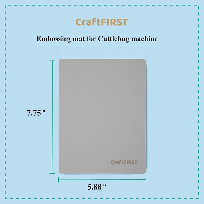 CraftFIRST Embossing Mat for Cuttlebug Die Cutting Machine 5.87 x 7.75"
