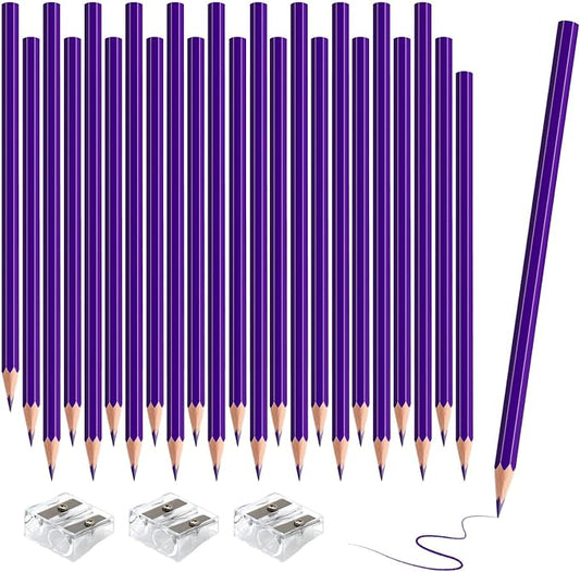 36 Pack Purple Colored Pencils for Kids, Pre-sharpened Art Pencils Back to School Supplies Set, Drawing Sketching Pencils for Students, Teachers, Classroom