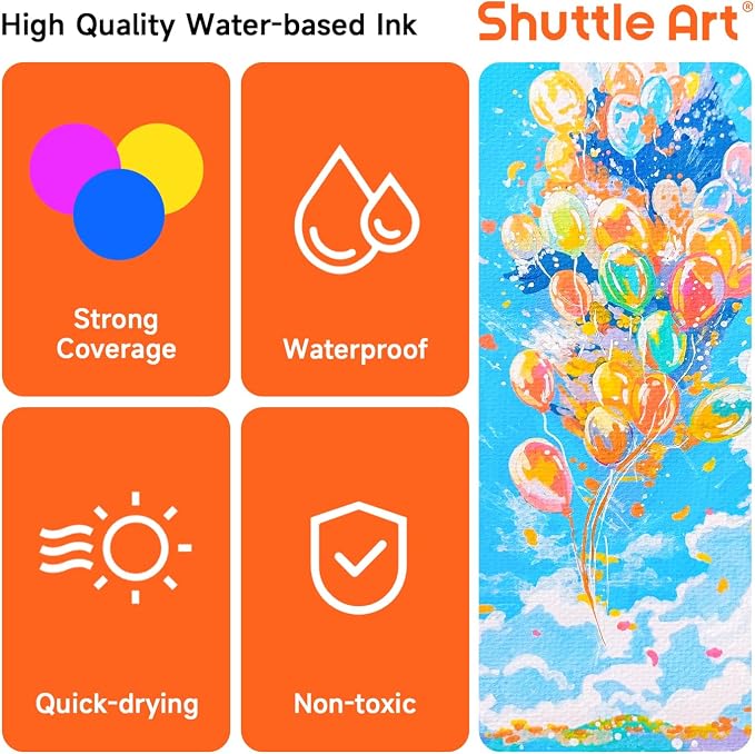 Shuttle Art 48 Colors Brush & Fine Tip Acrylic Paint Markers