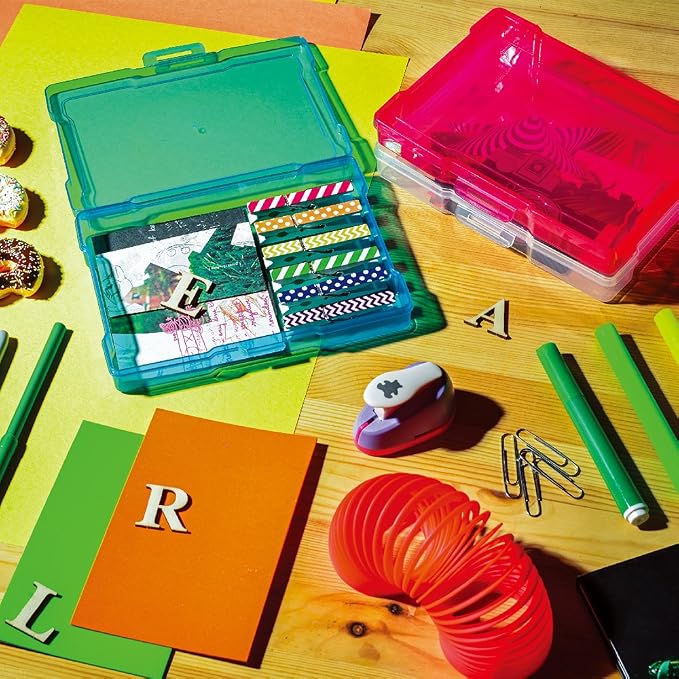 novelinks Photo Storage Box and 16 Inner 4" x 6" Photo Storage Containers