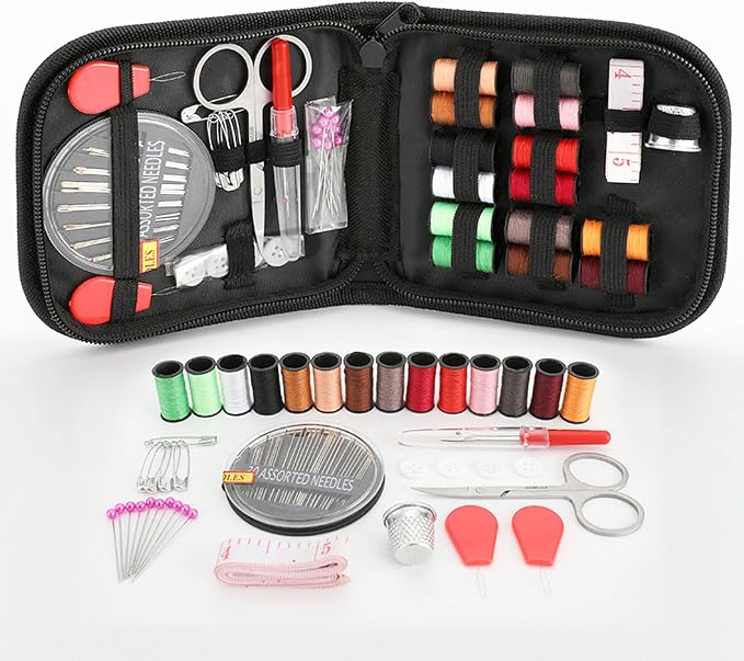 70Pcs Mini Travel Sewing Kit Portable Needle and Thread Set