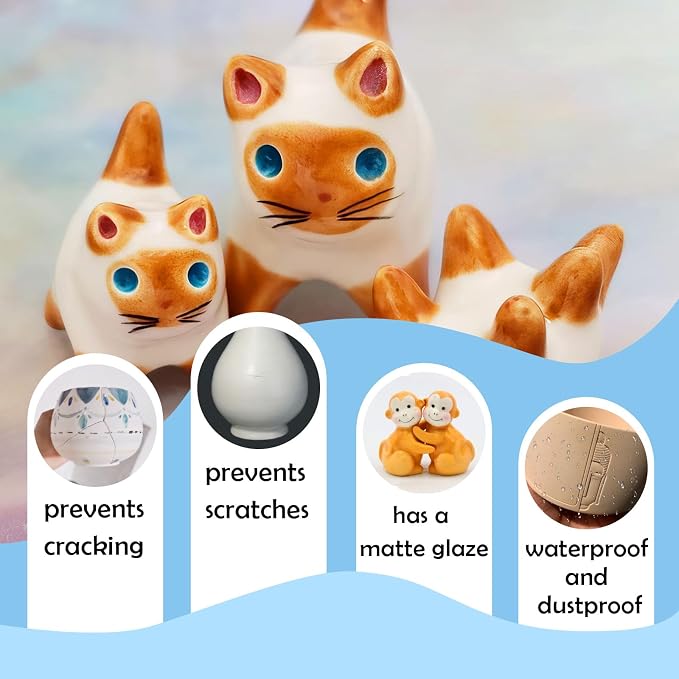 500ml Air Dry Clay Glaze, Protect Clay Surfaces,Delivers Matte Glaze Effect | Matte Glaze, Air Dry Clay Varnish, Waterproof, Dustproof, Prevents Clay Scratches & Wear