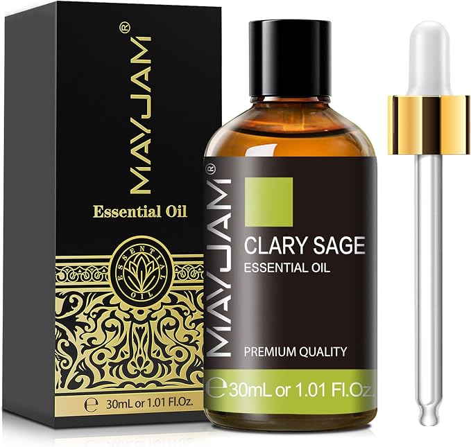 MAYJAM Clary Sage Essential Oil for Diffuser Soap Candle Making, 1.01fl.oz