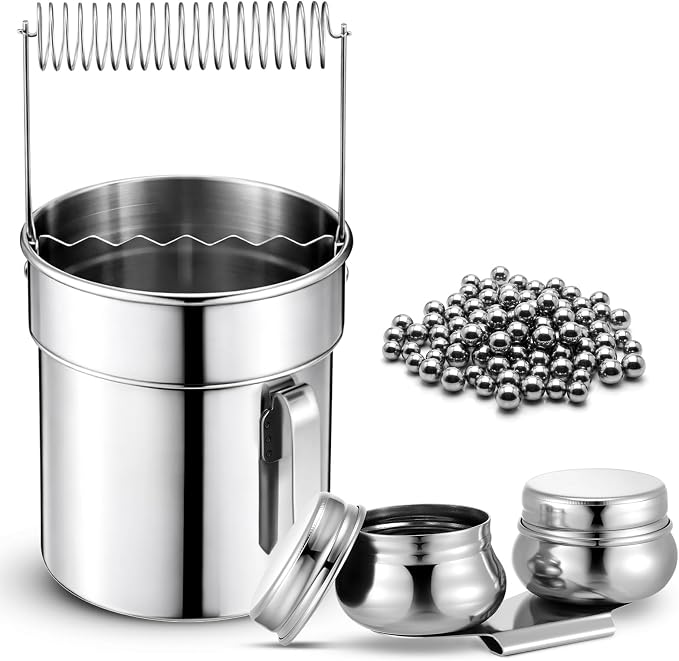 2 Pcs Paint Brush Cleaner Set with Cup, Drying Rack, Extra Large | Stainless Steel, Portable Brush Washer with Palette Cup, For Oil Painting And Acrylic Painting, Painting Accessories