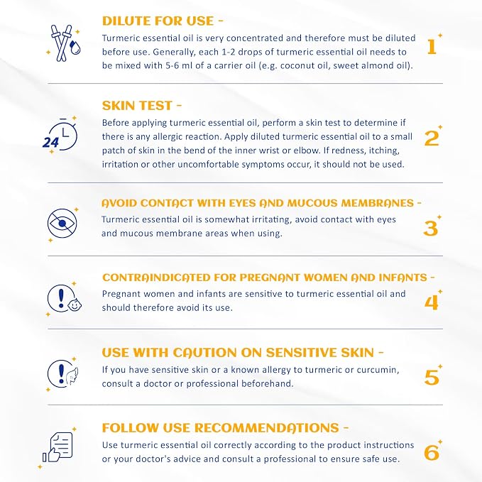 HIQILI Turmeric Oil for Face, Skin Care & Aromatherapy