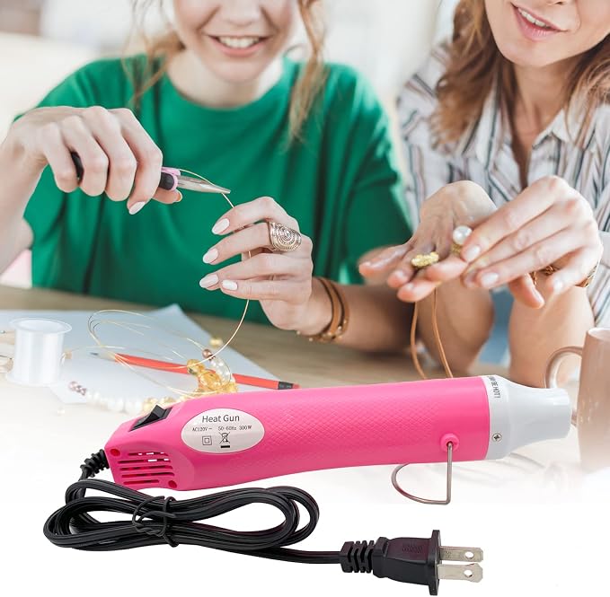 Heat Gun, Mini Hot Air Gun for DIY Crafts Portable Heat Air Gun Tool for Embossing Shrink Wrapping Drying Paint | DIY Crafts, Portable, Embossing, Shrink Wrapping, Drying Paint