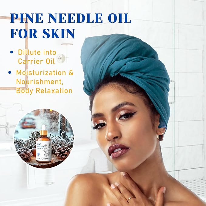 HIQILI Pine Needle Essential Oil for Diffuser, Soap & Candle