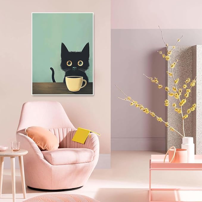 Black Cat Diamond Art Kits for Adults Diamond Painting Kit for Beginner