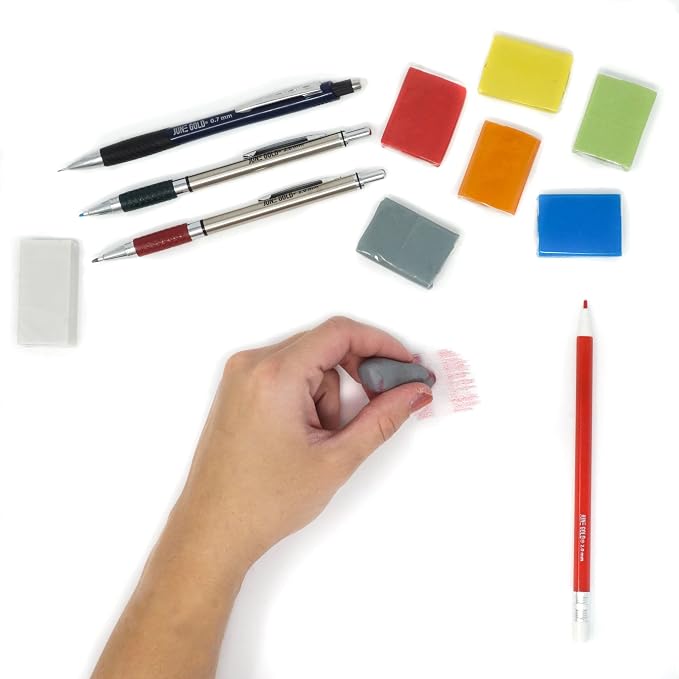 June Gold 18 Gray Kneaded Erasers, Moldable for Graphite, Charcoal & More