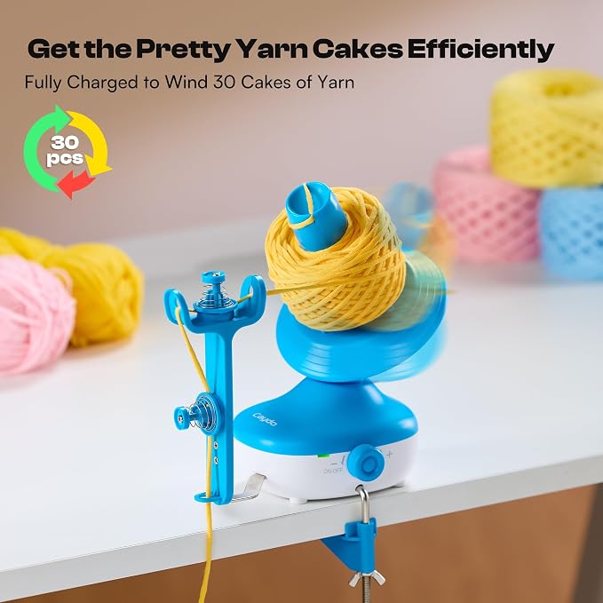 Caydo A1 Pro Cordless Electric Yarn Winder for Effortless Yarn Organization