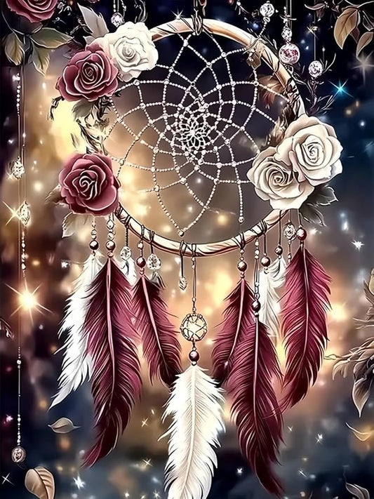 Dream Catcher 5D DIY Diamond Painting Kits for Adults,Diamond Art Kits | Full Drill Diamond Painting for Beginners, Gem Art Kits for Home Wall Decor11.8 x15.7 Inch