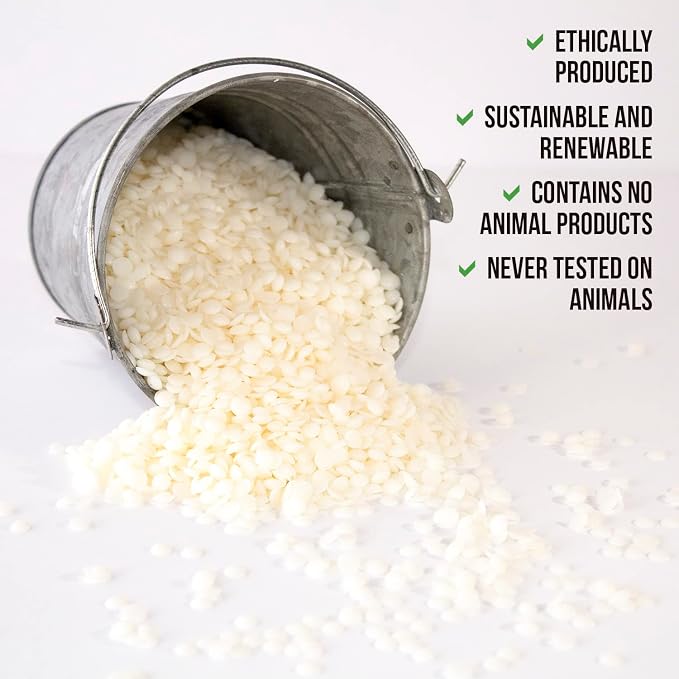 American Soy Organics Freedom Coconut Soy Wax Beads, Candle Wax, 45 lbs | DIY Candle Making Supplies Ideal for Container Candles, Tealights & Wax Melts, Paraffin-Free, Beeswax-Free, Microwavable