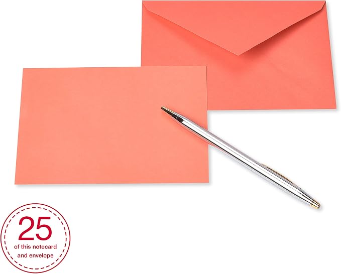 American Greetings Single Panel Blank Cards with Envelopes, Rainbow Colors (200-Count)