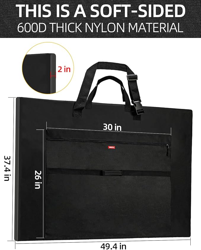 Nicpro Light Weight Art Portfolio Bag, 36x48” Waterproof Art Portfolio Case