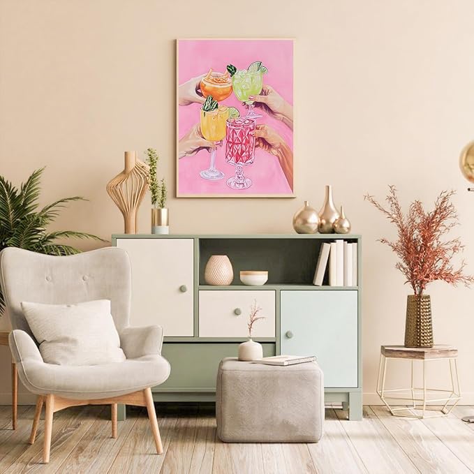 DAZZLEDOTS Diamond Art Kits, Colorful Cocktails Diamond Painting Kits