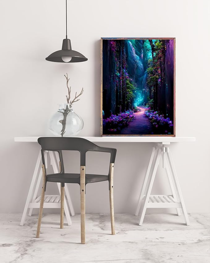 5D Diamond Painting Kits for Adults, Tree Cross Diamond Art Kits for Adults