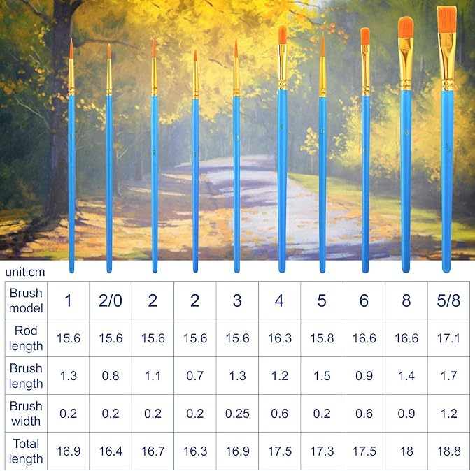 AROIC Paint Brush Palette Set, 12 Packs of 120 Brushes and 12 Tray Palettes