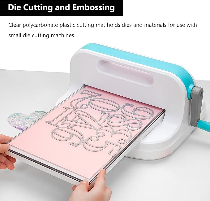 3 Pcs Clear Cutting Plate, Transparency Acrylic Cutting Pads for Embossing Crafting (8.7 x 6.1 Inches)