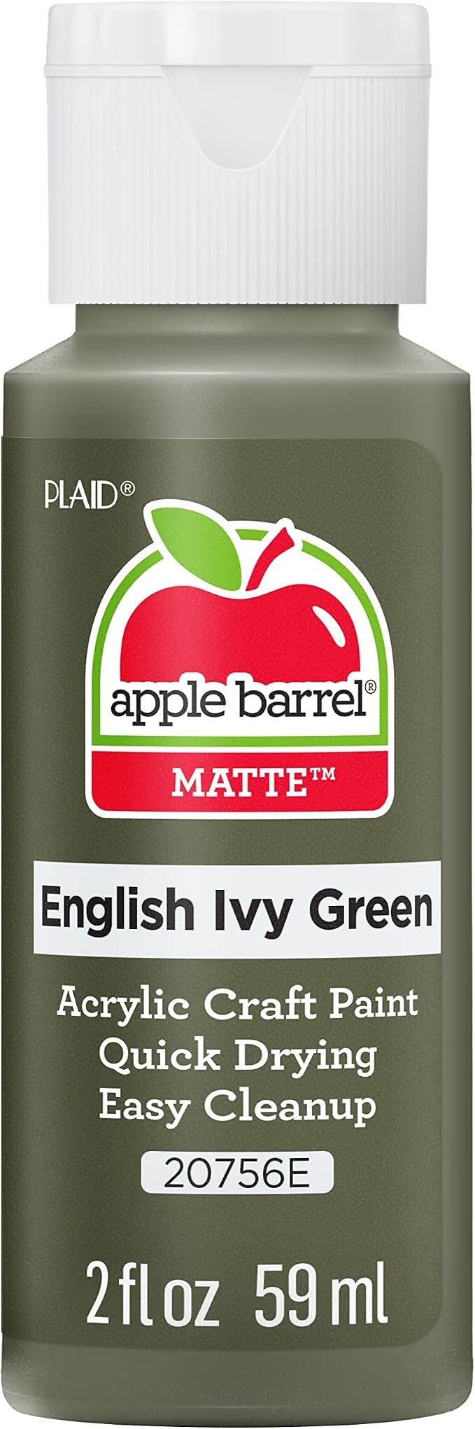 Apple Barrel Acrylic Paint in Assorted Colors (2 oz), 20756, English Ivy (K20756)